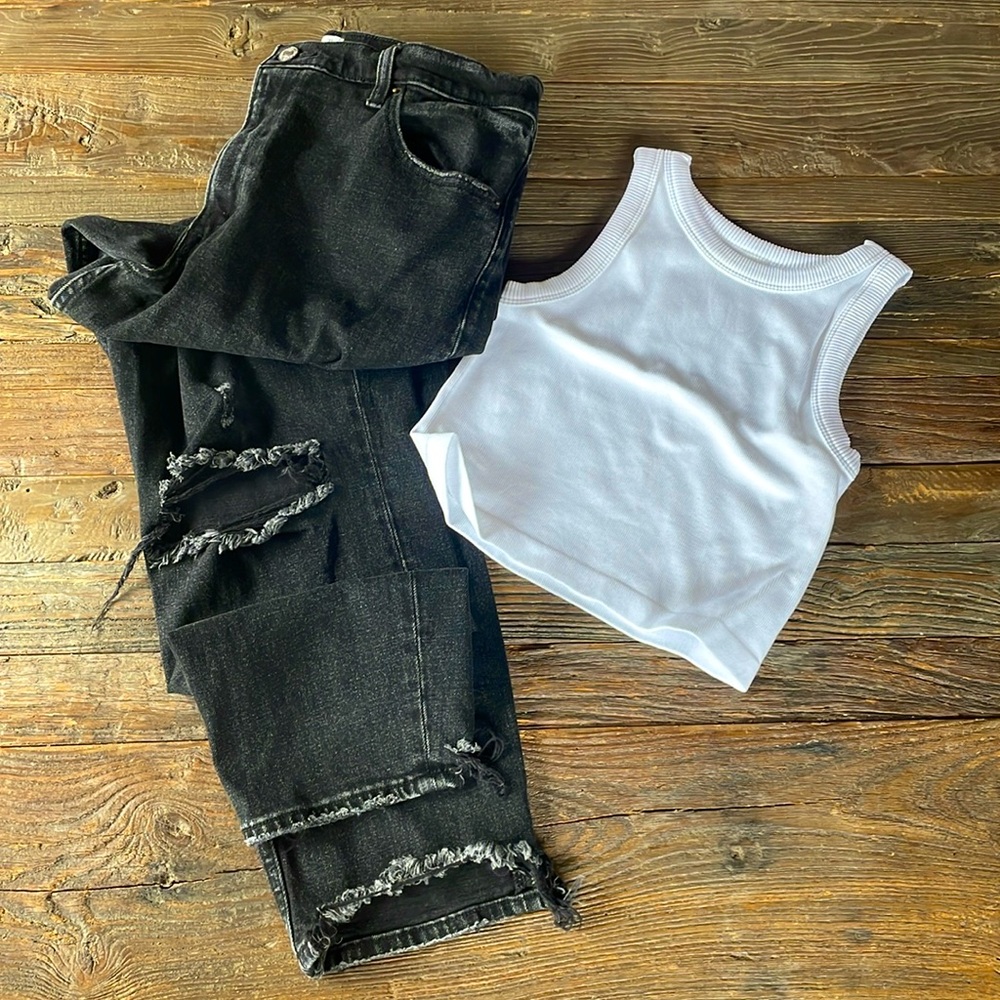 Abercrombie & Fitch Black High Rise Women Jeans
